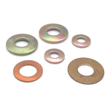 zinc plated carbon steel grade 6.8 8.8 colored metal flat washers